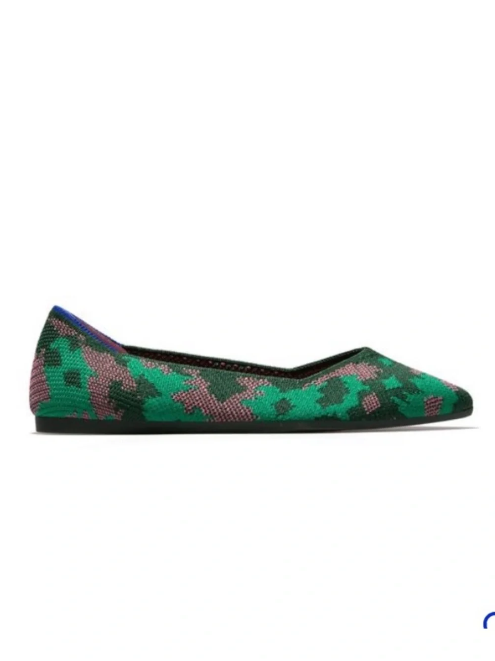 Rothy's Green Botanicamo Point Floral Camo 7.5